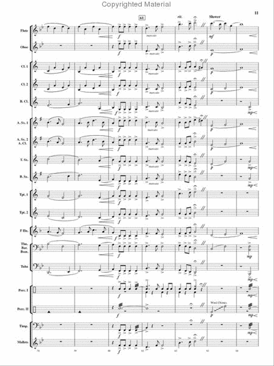 Fanfare for a New World Concert Band scores gallery preview page 11