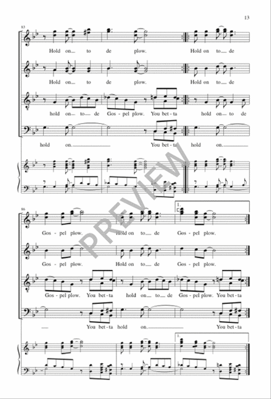 Hold On SSAATTBB scores gallery preview page 12