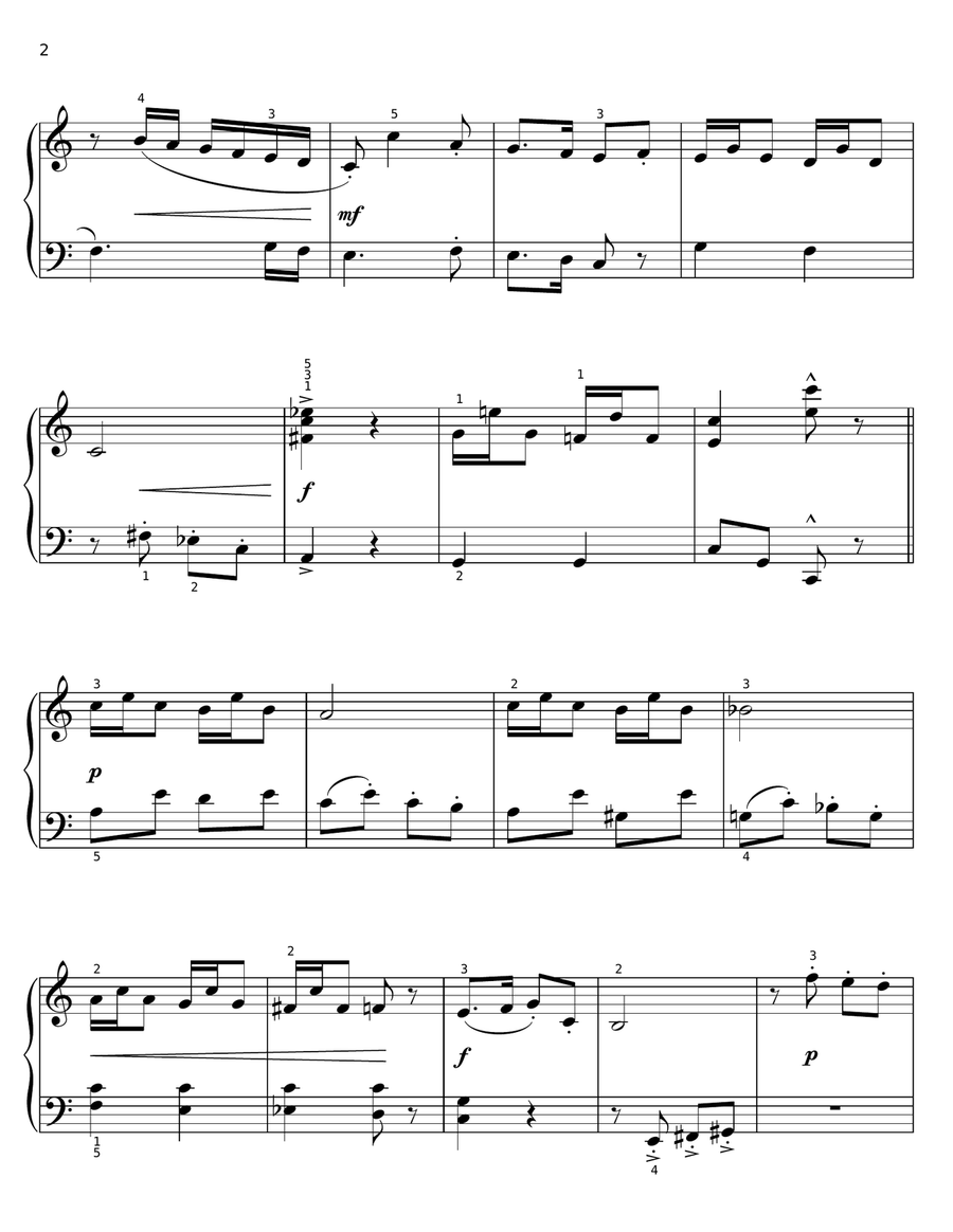 Joy To The World [Ragtime version] (arr. Phillip Keveren) Voice scores gallery preview page 2