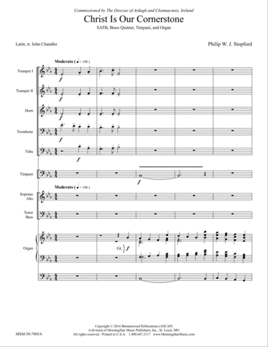 Christ Is Our Cornerstone Choir scores gallery preview page 2