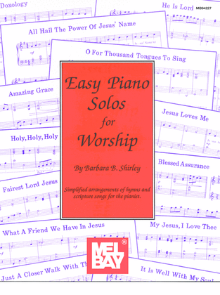 Book cover for Easy Piano Solos for Worship
