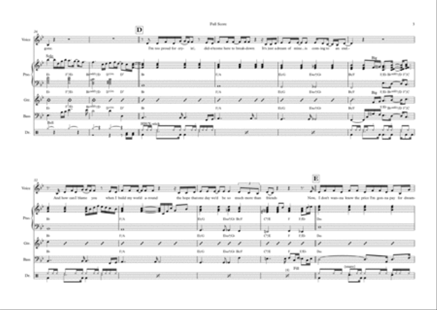 How Am I Supposed To Live Without You Bass Voice scores gallery preview page 3