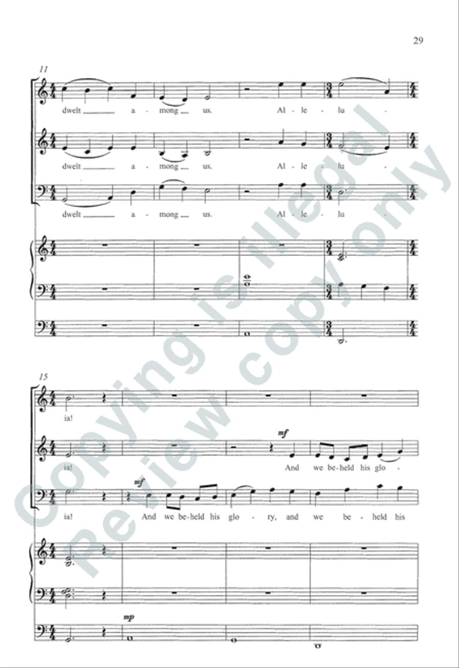 Somerset Anthem Books, Volume IV (Christmastide) 3-Part scores gallery preview page 12