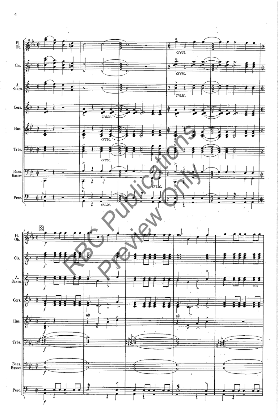 Drunken Sailor Concert Band scores gallery preview page 5