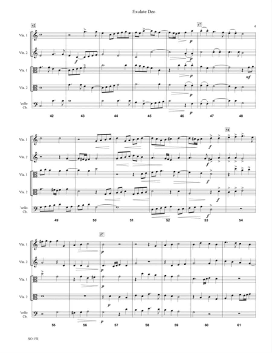 Exulate Deo Exulate Deo String Orchestra scores gallery preview page 4
