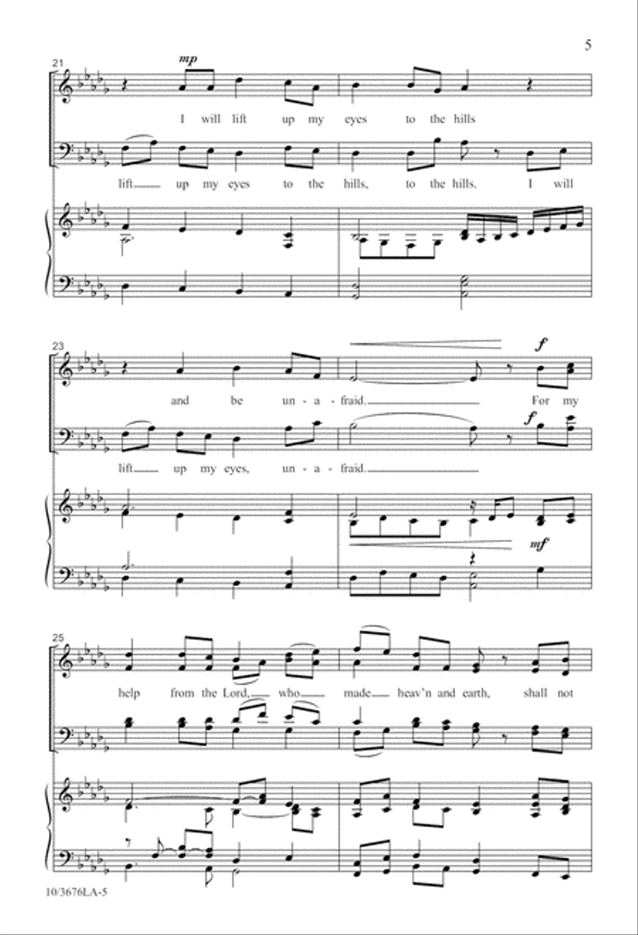 Psalm of Assurance 4-Part scores gallery preview page 5