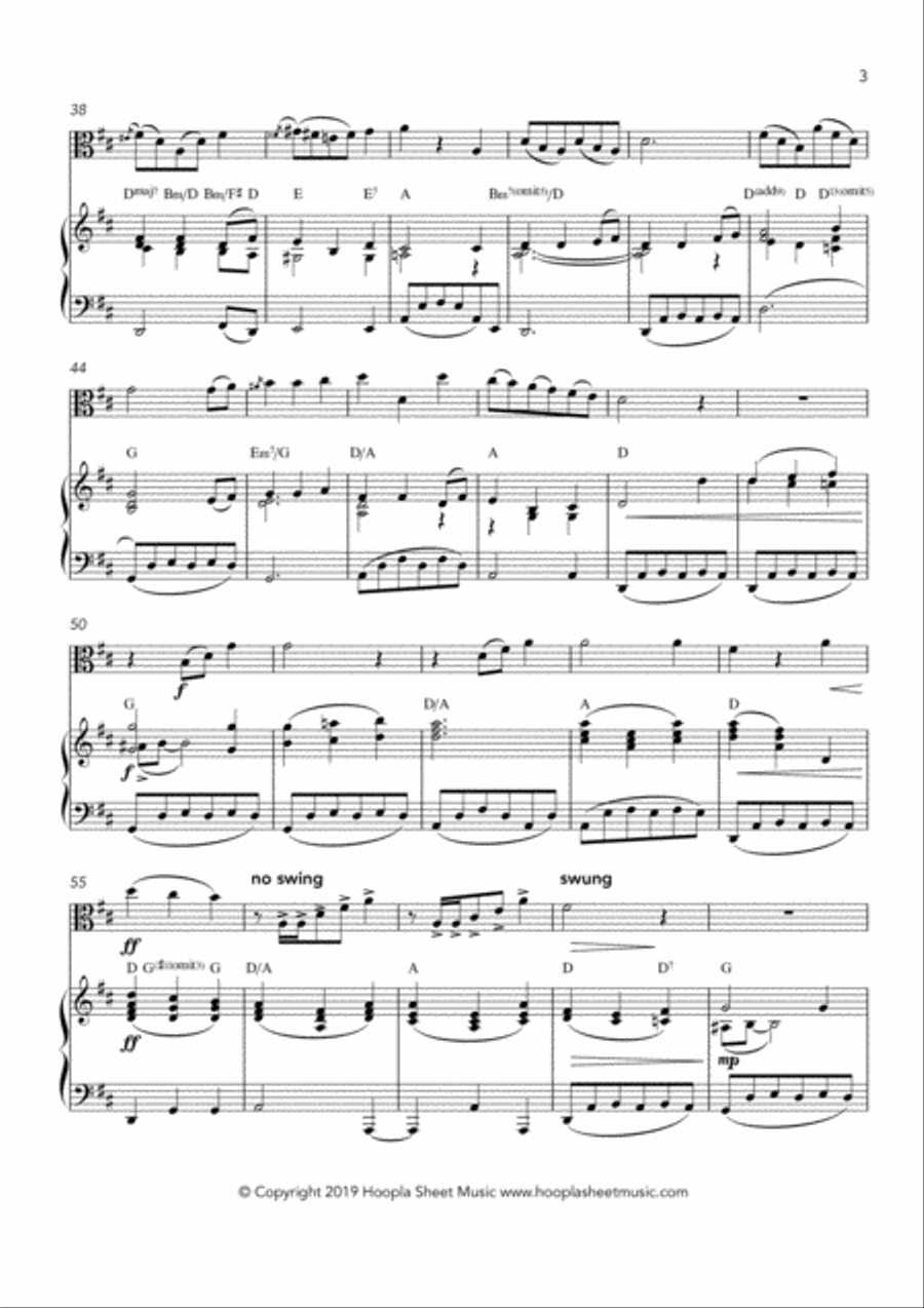 Away in a Country Manger Viola Solo scores gallery preview page 3