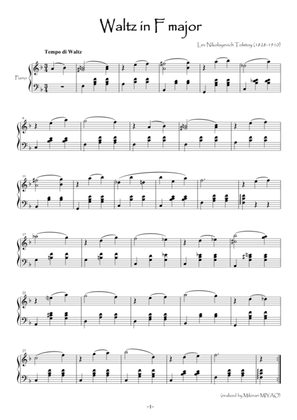 Tolstoy's Waltz [piano solo]