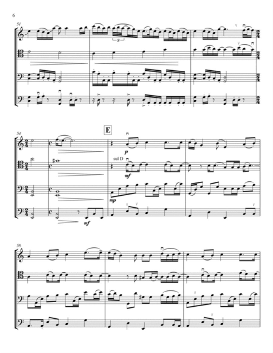 The Unforgiven String Quartet scores gallery preview page 6