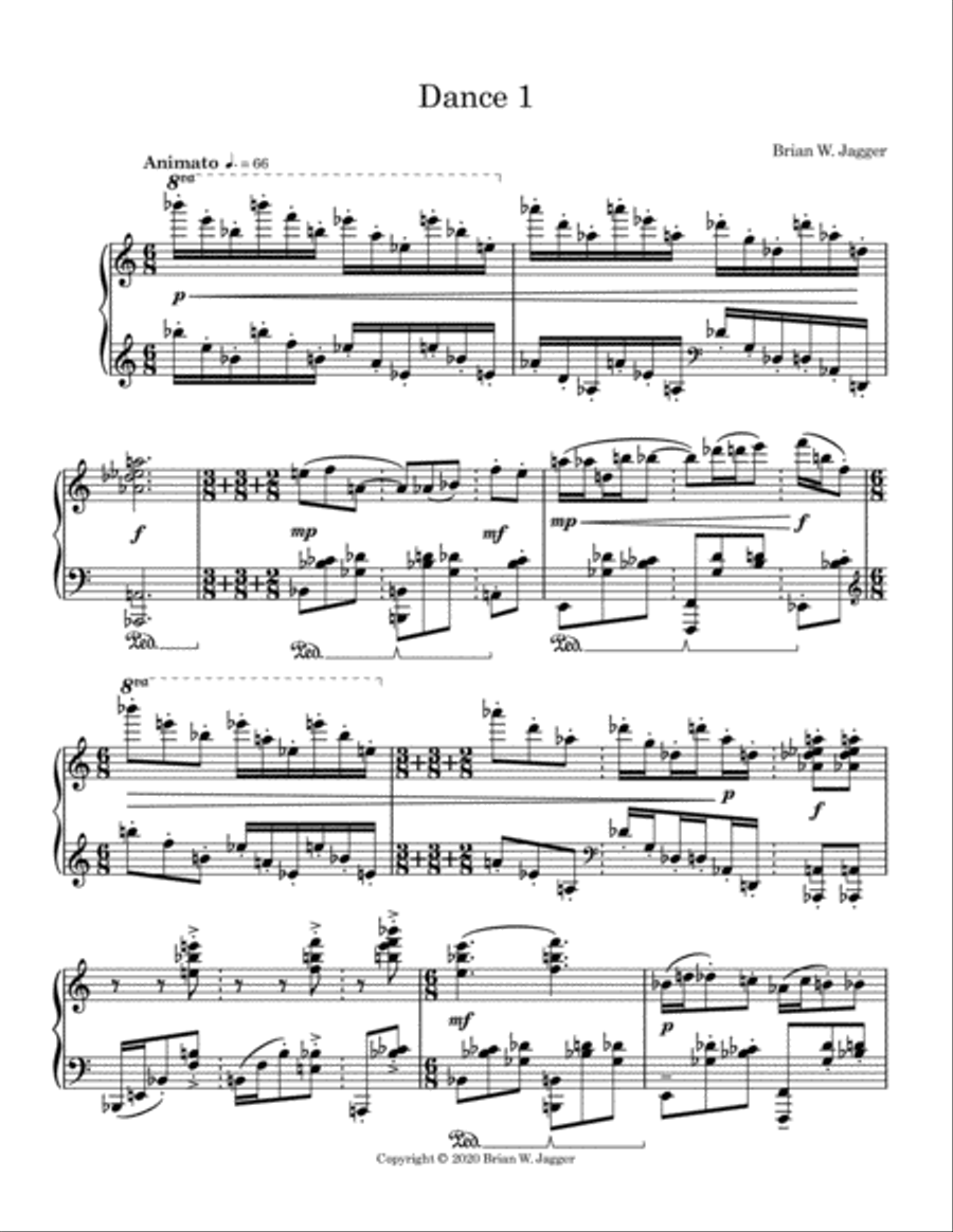 Dances for Piano Piano Solo scores gallery preview page 2