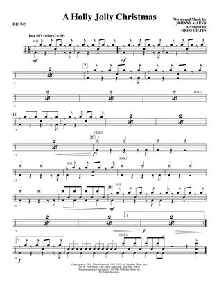 A Holly, Jolly Christmas (arr. Greg Gilpin) - Drum Set