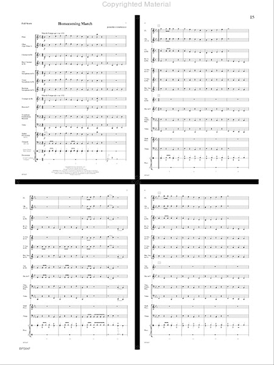 Antagonist Concert Band scores gallery preview page 16