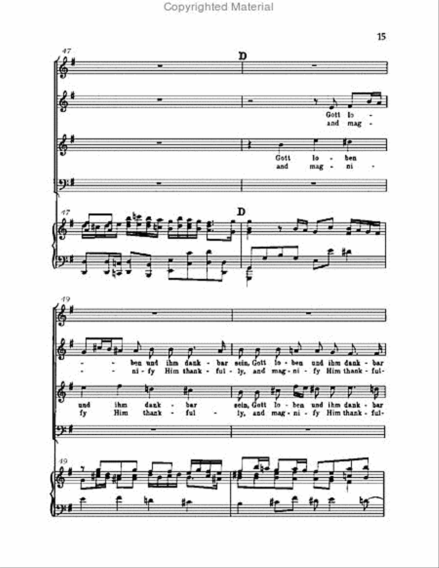 Christ lag in Todsbanden, BWV 4 Choir scores gallery preview page 15