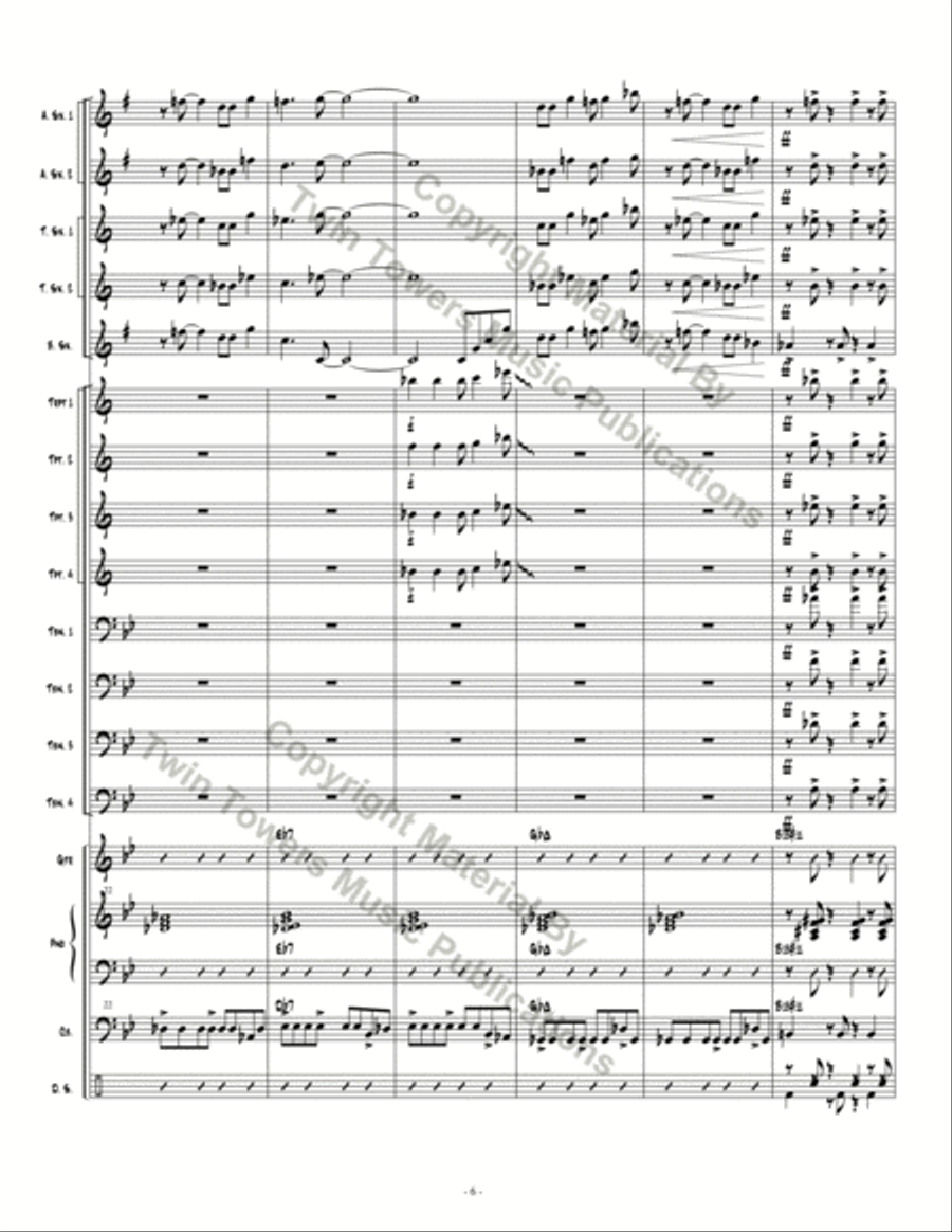 Espionage 1 Espionage 1 Jazz Ensemble scores gallery preview page 7