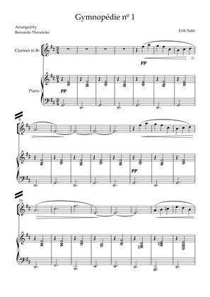 Gymnopédie nº 1 - For Clarinet in Bb and Piano