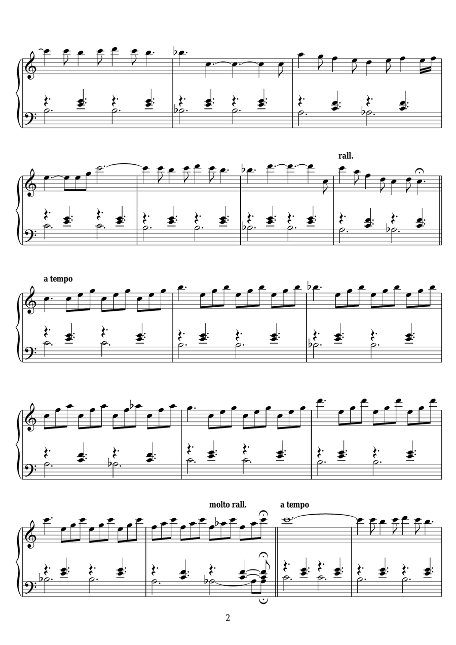 The Snow Prelude No. 3 In C Major Piano Solo scores gallery preview page 2