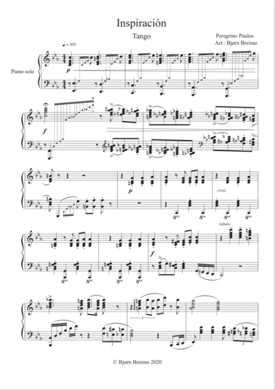 Inspiración Inspiración Piano Solo scores gallery preview page 1