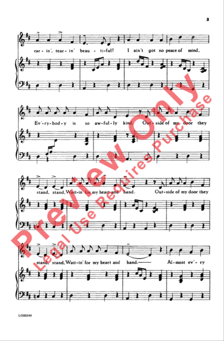 Beautiful Yet Truthful Women's Choir scores gallery preview page 3