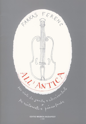 Book cover for All'antica für Viola da gamba (Violoncello) und