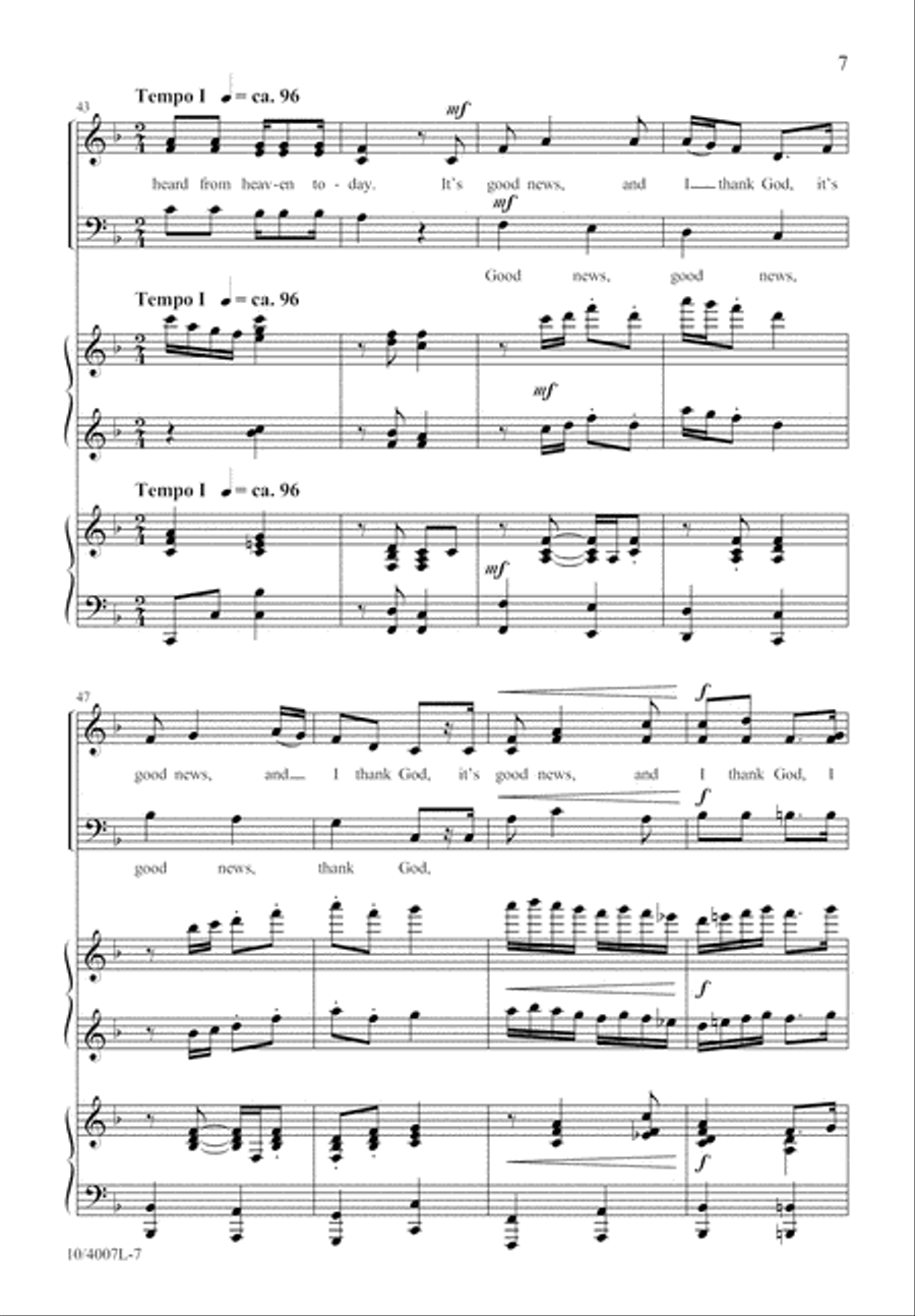 Peter, Go Ring Them Bells 3-Part scores gallery preview page 7