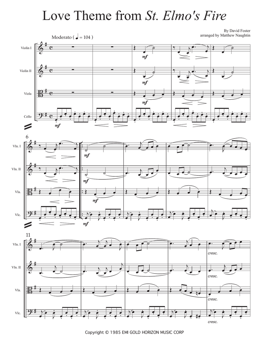 Love Theme From "st. Elmo's Fire" image number null