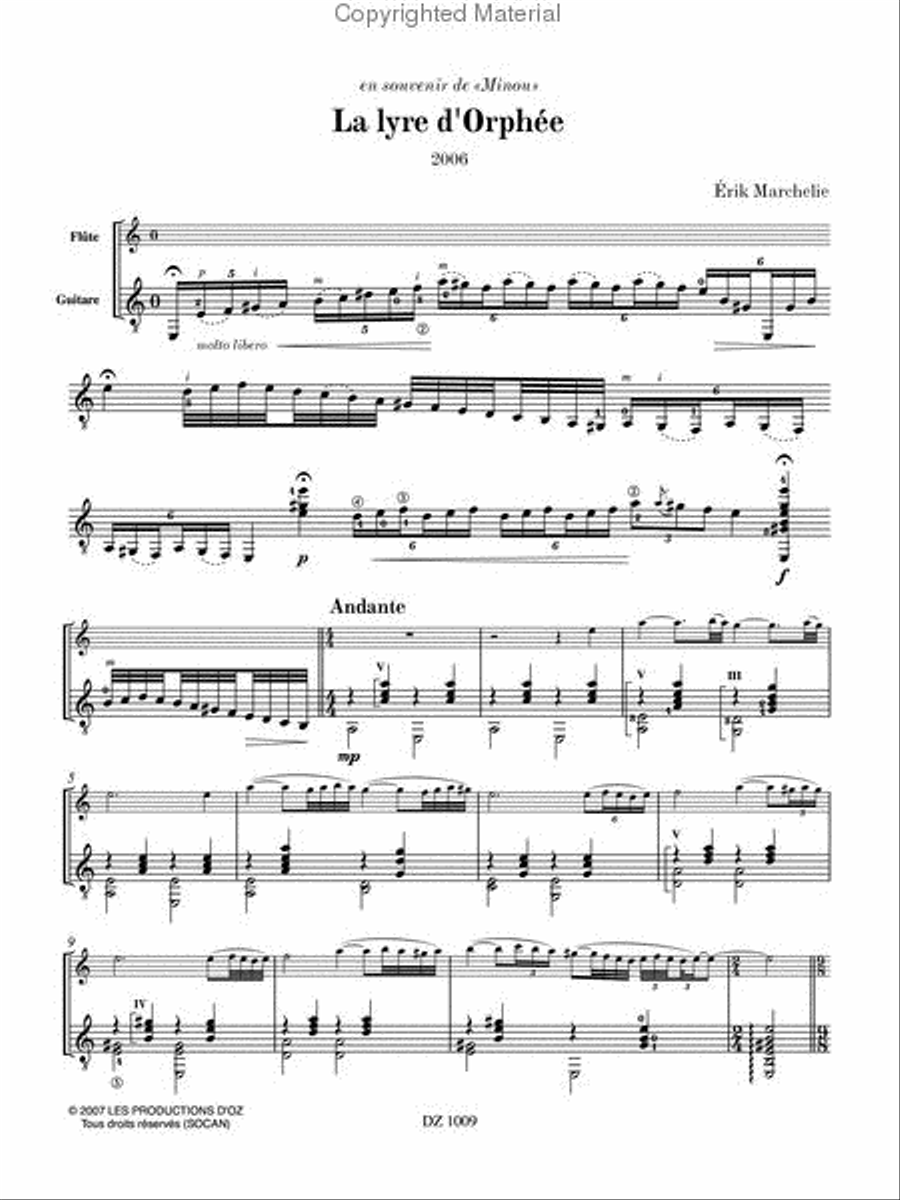 La lyre d'Orphée Flute scores gallery preview page 2