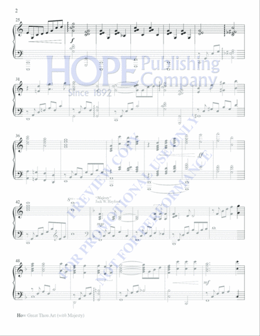 How Great Thou Art with Majesty Handbell Choir scores gallery preview page 10