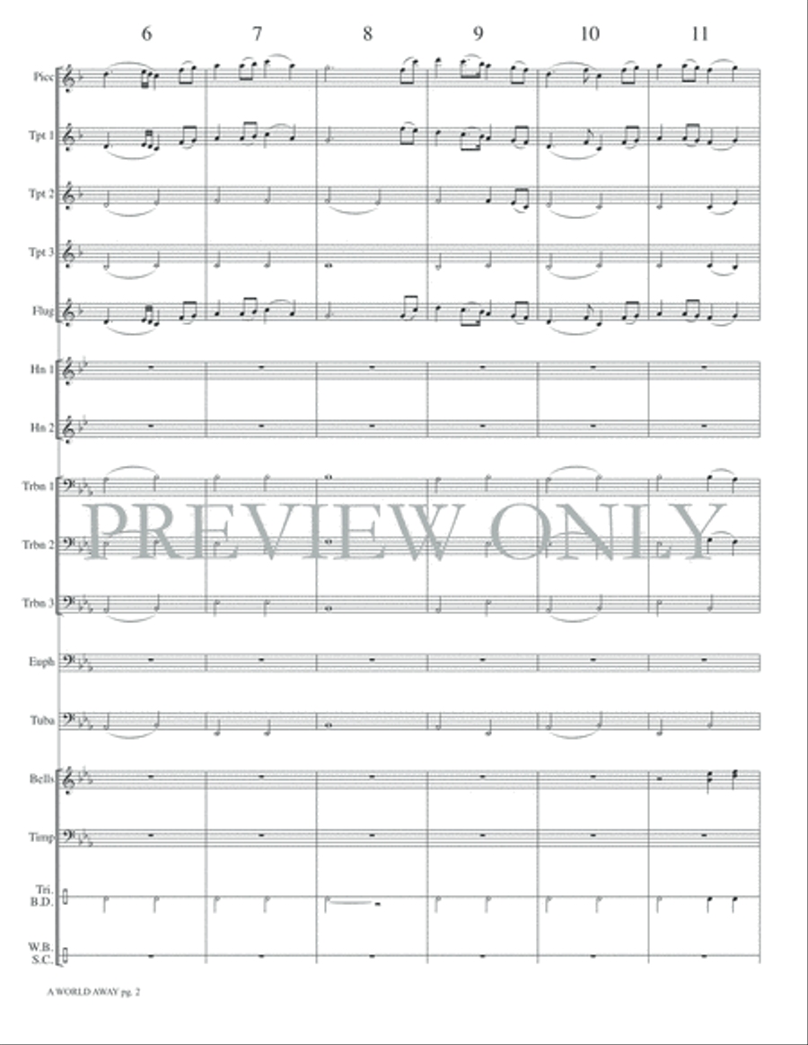 A World Away A World Away Small Ensemble scores gallery preview page 4