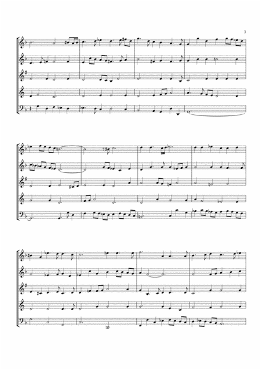 Three Overtures Woodwind Quintet scores gallery preview page 4