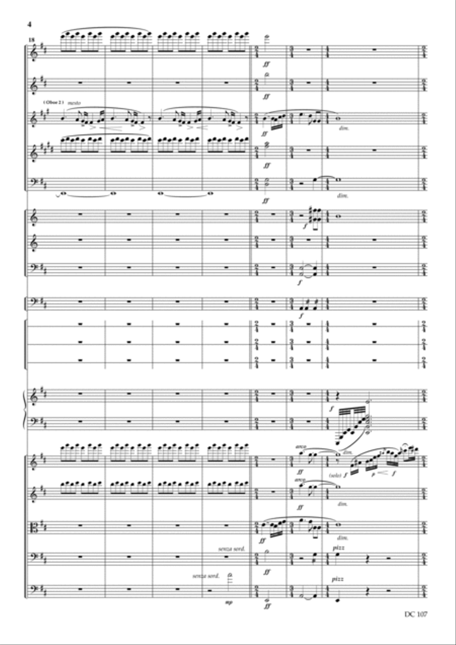 For Romania [score only] Percussion Ensemble scores gallery preview page 4