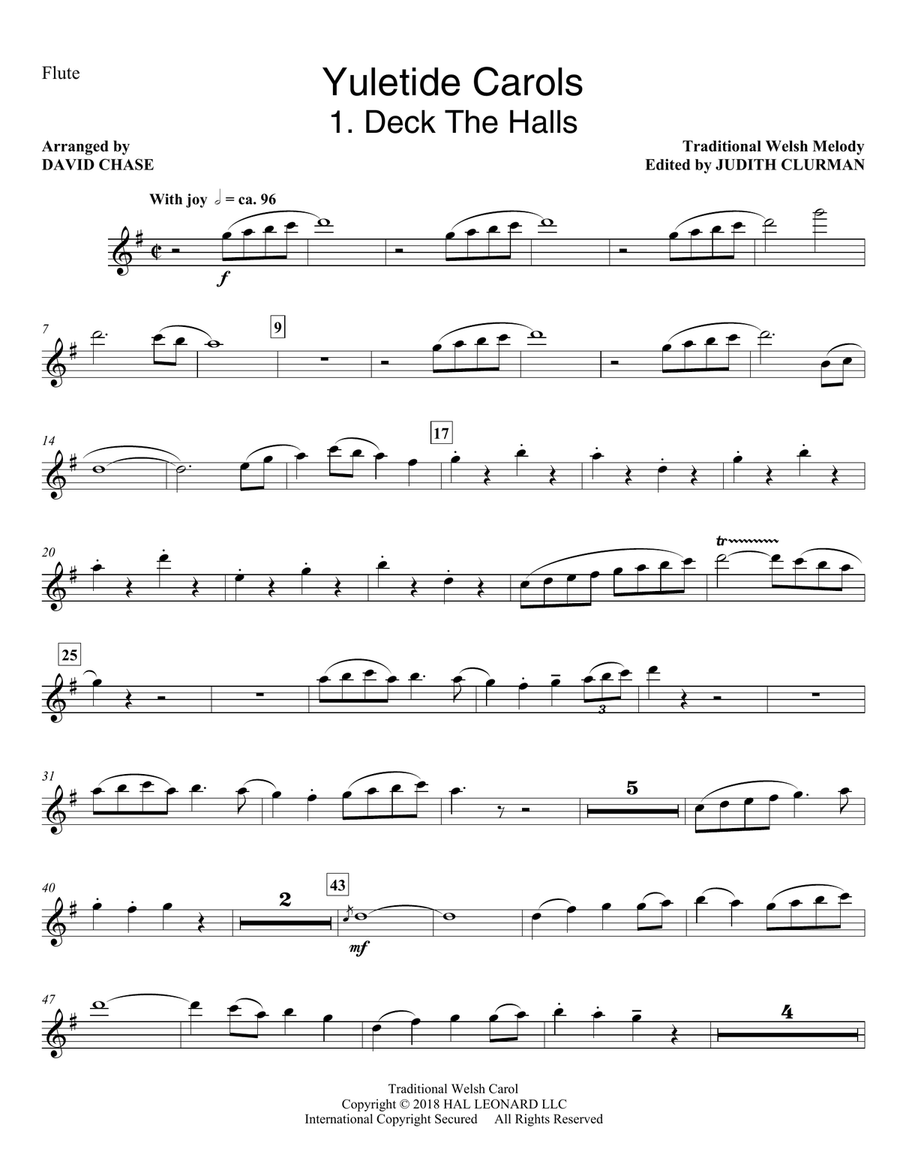 Yuletide Carols - Flute