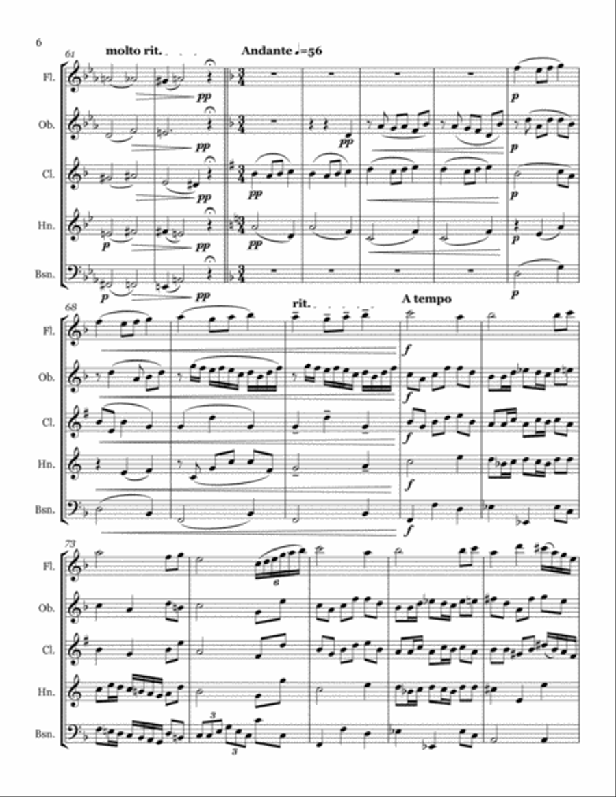 Woodwind Quintet Woodwind Quintet scores gallery preview page 6