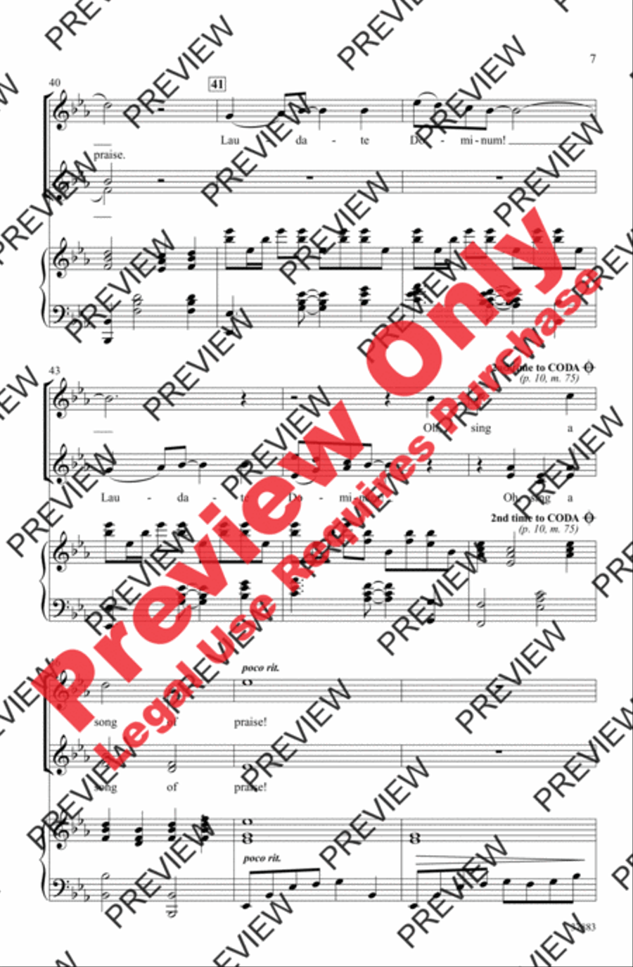 Laudamus Te Women's Choir scores gallery preview page 7