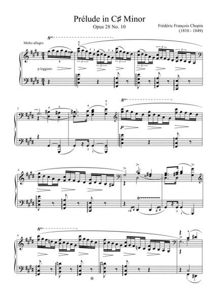 Prelude Op.28, No.10