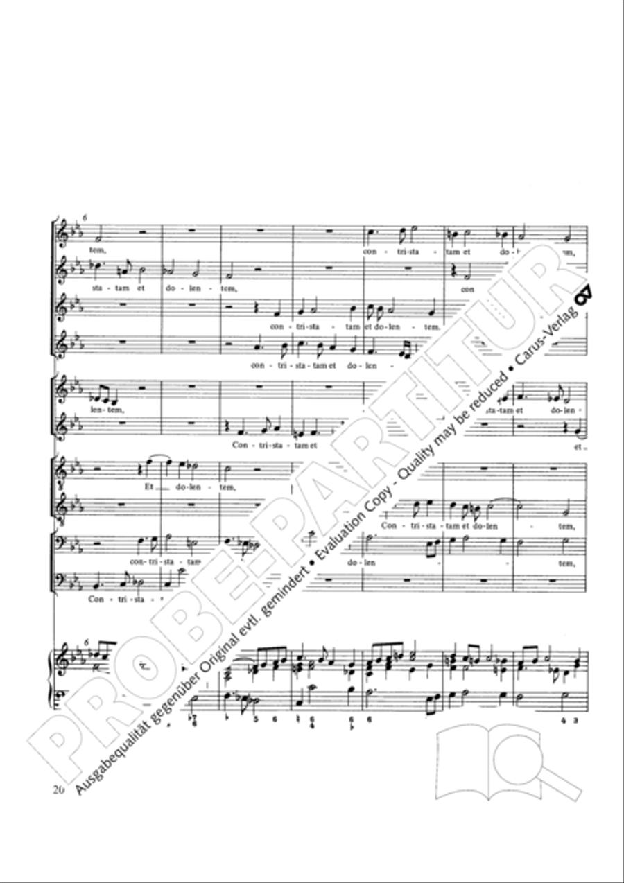Stabat mater Choir scores gallery preview page 20