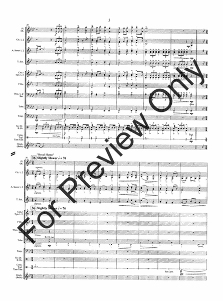 Hymn For The King Of The House Of Silverbow - Full Score