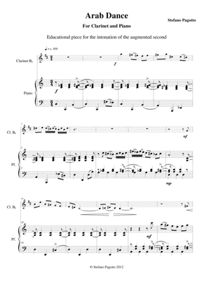 Arab Dance - Clarinet transcription