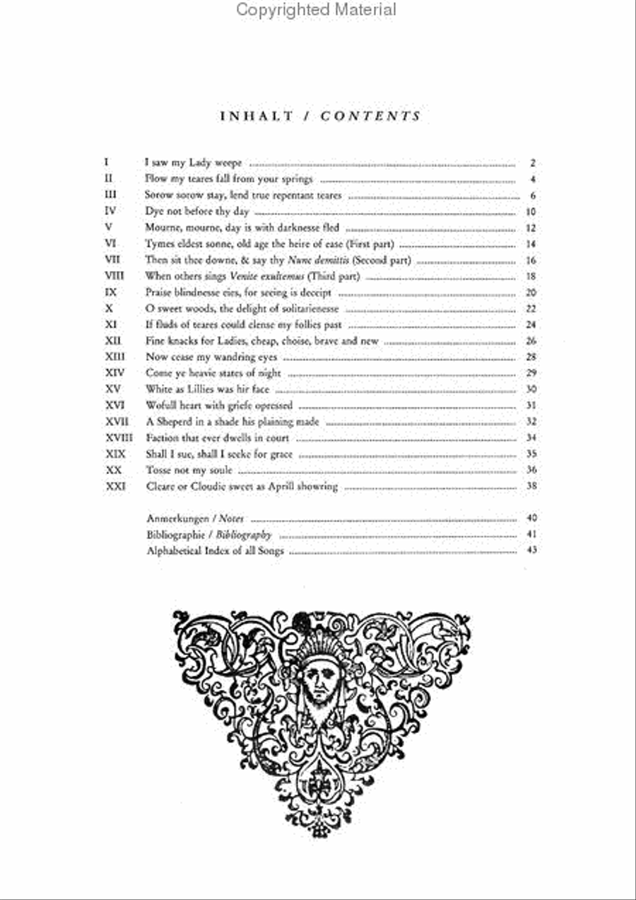 The Second Booke of Songs or Ayres (Complete Lute Songs II) Lute scores gallery preview page 3