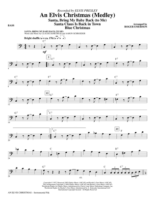 An Elvis Christmas (Medley) - Bass