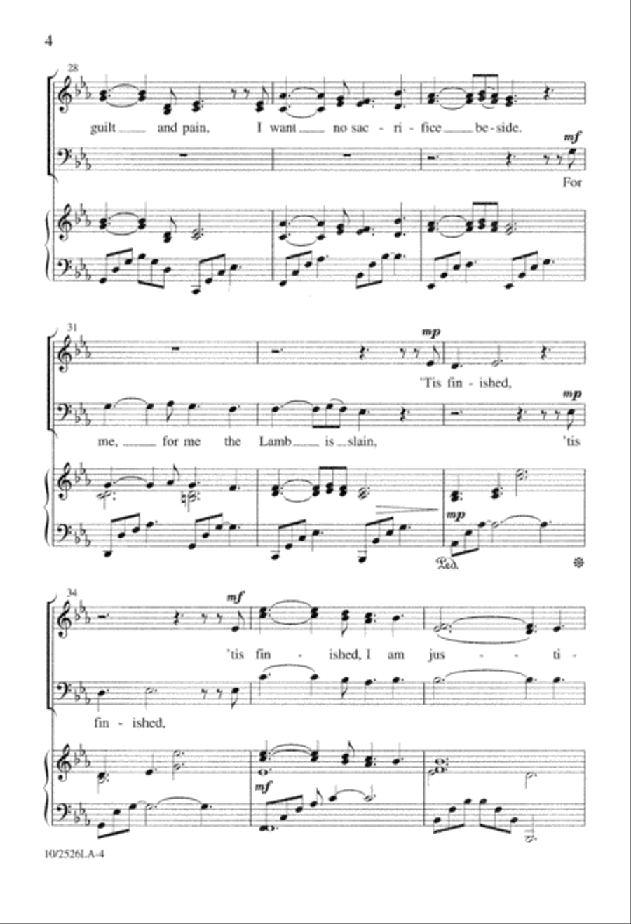 'Tis Finished, the Messiah Dies 3-Part scores gallery preview page 4