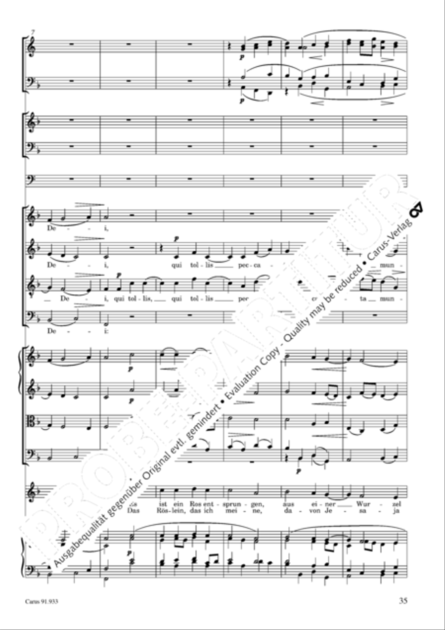 Missa carminum 4-Part scores gallery preview page 38