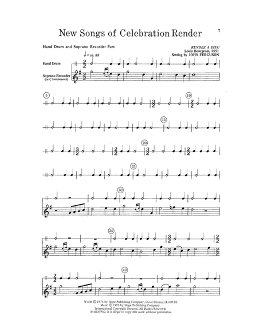New Songs of Celebration Render Choir scores gallery preview page 7