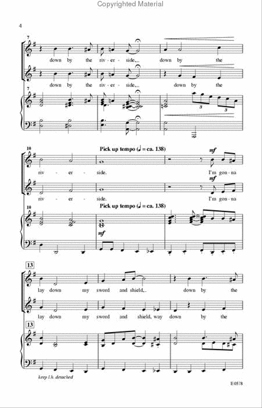 Down by the Riverside 2-Part scores gallery preview page 3
