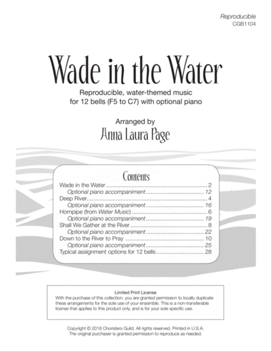 Wade in the Water - Reproducible Handbell Collection Handbell Choir scores gallery preview page 2