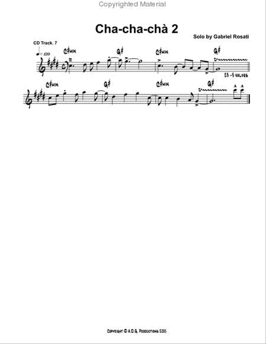 Latin Brass Soloist Trumpet Solo scores gallery preview page 2