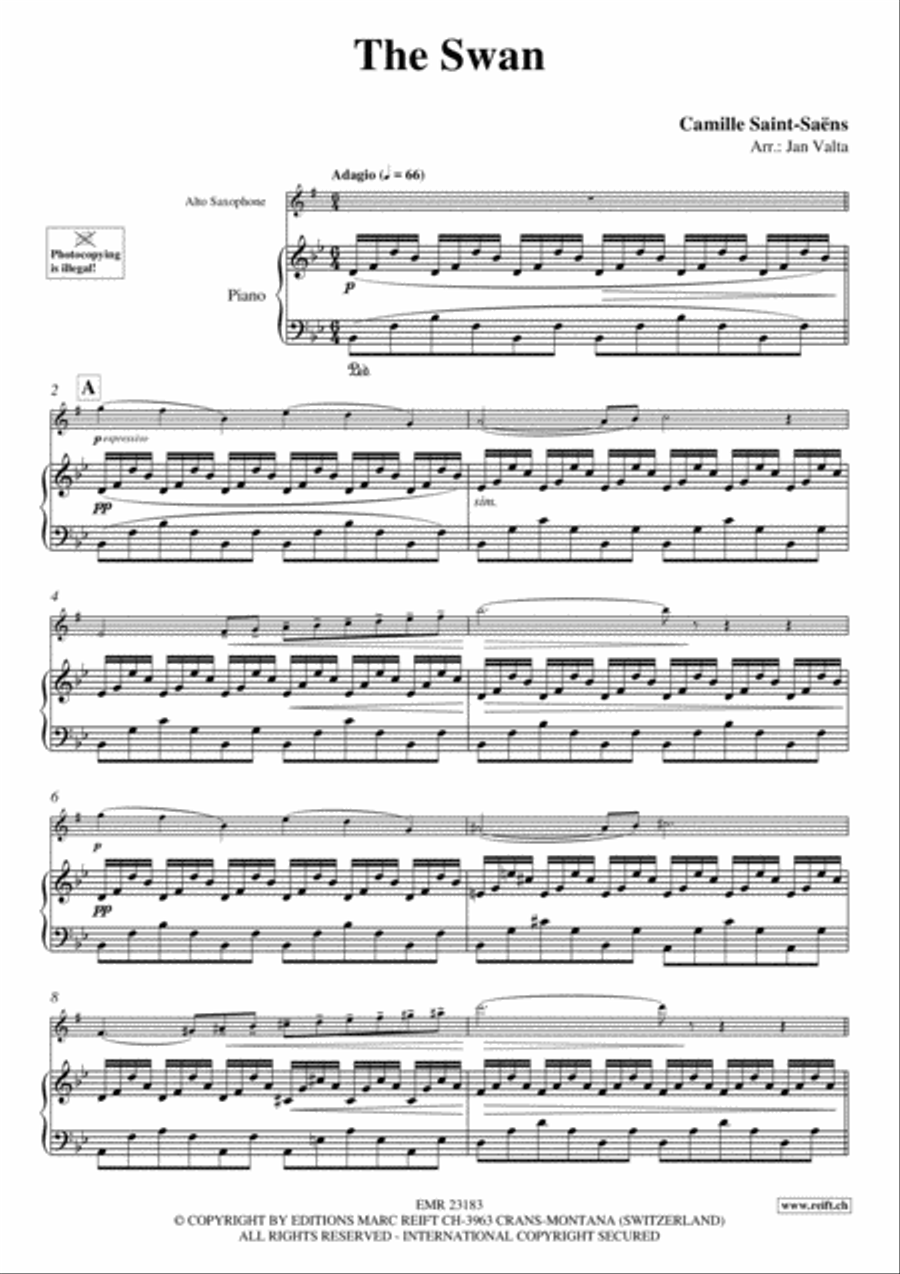 The Swan Alto Saxophone scores gallery preview page 3