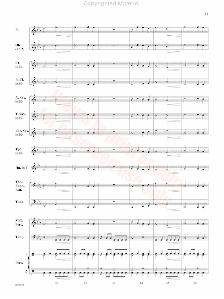 Aftershock Concert Band scores gallery preview page 14