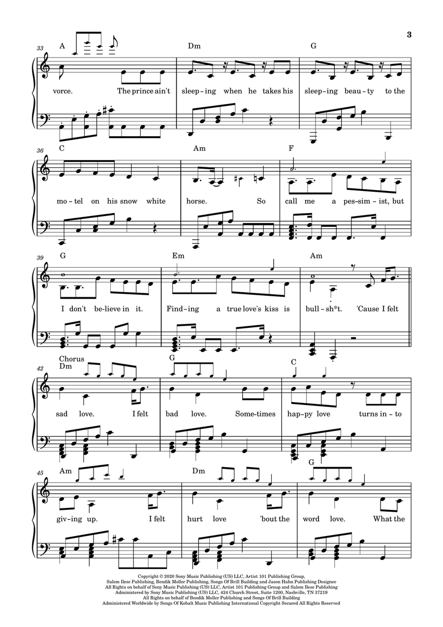 Mad At Disney Piano Solo scores gallery preview page 3
