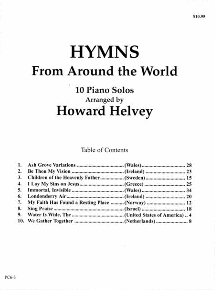 Hymns from Around the World Piano Solo scores gallery preview page 2