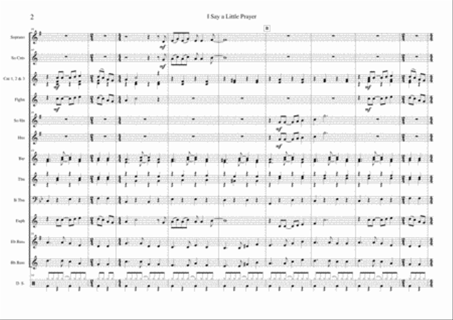 I Say A Little Prayer Small Ensemble scores gallery preview page 2